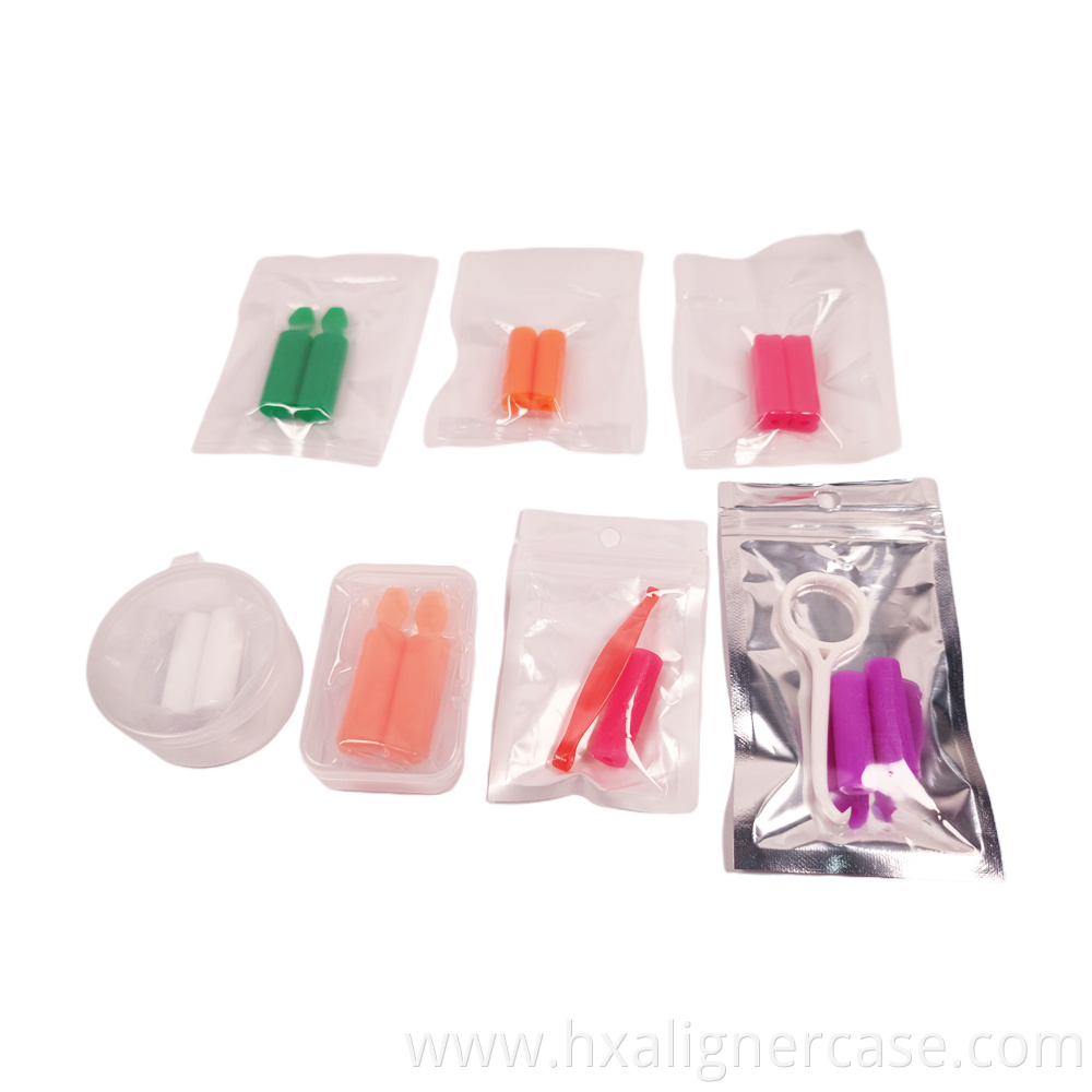 Mint Flavour Hold Type Food Grade Silicone Orthodontic Dental Aligner Ortho Y-Shaped Tray Seaters